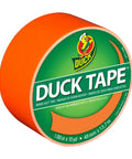 Neon Orange Duct Tape 1.88 Inches Wide By 15 Yards Long Single Roll Tearable By Hand Great For Quick Fixes Repairs And Crafts Sticks To Cloth Vinyl Leather And Uneven Surfaces