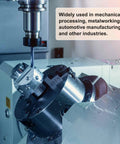Heavy Duty Rock Solid Er16 Collet Clamping Nut Featuring Dynamic Balance Holes For Cnc Lathe Chucks And Milling Tool Holders Precision Machined 40Cr Alloy Steel in use on a CNC machine.