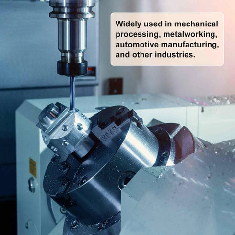Heavy Duty Rock Solid Er16 Collet Clamping Nut Featuring Dynamic Balance Holes For Cnc Lathe Chucks And Milling Tool Holders Precision Machined 40Cr Alloy Steel in use on a CNC machine.