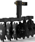 28 Inch Disc Plow Harrow With 2 Inch Receiver For ATV UTV Pull Behind Tiller Black Heavy Duty Ground Prep Tool For Soil Leveling