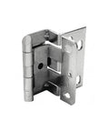 Ligature-Resistant Cabinet Hinge With Plain Bearing Screw-On Mount Satin Chrome Finish front view