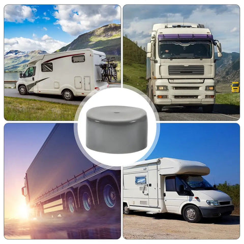 4 Pack Trailer Hub Replacement Caps 1.98 Inch Rubber Bearing Dust Covers With Water Protection, Heavy Duty Wheel Hub Guard