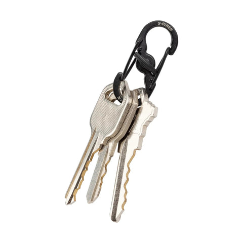 S Biner MicroLock Stainless Steel Key Holder Carabiner Clip Set Of 5 With Locking Gates For Quick Key Attachment And Swapping