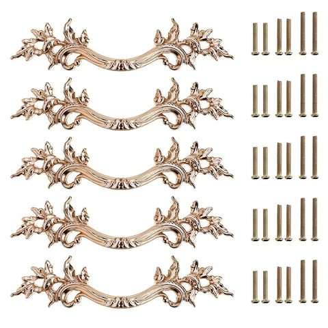 Vintage Cabinet Handles Set of 5, Classic & Elegant