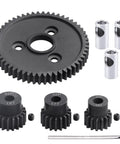 54T 0.8 32P Beefy Metal Spur Gear Set With 15T 17T 19T Pinions And 3.175mm Coupler For 1/10 Traxxas Slash 4X4 2WD RC Cars