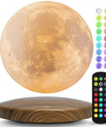 Floating Moon Lamp With Magnetic Levitation Base, 18 Color Spinning 3D Night Light, Remote Control, 5.9 Inch Moon Glow For Room Decor