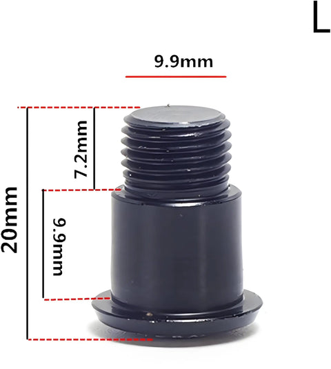 Rear Derailleur Mounting Screws For Tx35 And Tz50, Durable Steel Bike Derailleur Fixing Bolts, screw dimensions image