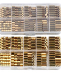 300 Piece M3 Copper Pillar Stand Off Kit With Hex Column Spacers And Threaded Screws Nuts Brass Fasteners For Electronics And DIY Projects Easy Install Durable Spacers For Stable Mounts And Reliable Hardware, assorted standoffs in organizer case