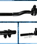 Jeep Wrangler Front Steering Linkage Adjusting Sleeve Drag Link Tie Rod Suspension Kit Heavy Duty Upgrade For 2007 2017 JK And 2018 3.6L 3.8L Replaces DS800982A black steering tie rod end with adjusting sleeve