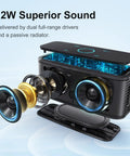 Expanded view of 12W Bluetooth Speaker With Rich Bass And Crystal Clear Sound, IPX5 Waterproof, showing inner components.
