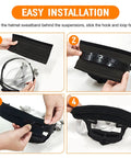 All Day Sweat Shield for Welders and Hard Hats Universal Helmet Sweatband Set installation steps
