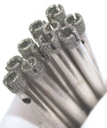 5mm diamond drill bits with diamond-coated tips; metal shanks, 20-pack for glass and ceramic