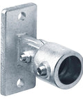 Two Pack Swivel Handrail Socket Base For 1 Inch Pipe Fits 1.315 Inch Outside Diameter, Heavy Duty Ductile Cast Iron With Electro Galvanized Blue Finish, Corrosion Resistant, No Burrs, Wall Mount Socket Bases, wall-mount socket
