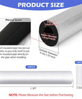 Ten Pack Self-Adhesive Pipe Insulation Sleeve With Pre-Slit Foam And Aluminum Foil Cover For Winter Use size guide