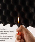 Game Changing High Density Acoustic Foam Panels With Self Adhesive Backing For Recording Studio fast recovery foam with flame retardant safety.