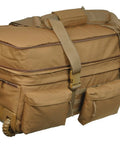 Sandpiper of California X-Large rolling loadout luggage bag in brown with multiple exterior pockets and heavy-duty straps