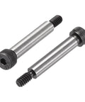 Top Shelf Alloy Steel Hexagon Socket Head Shoulder Bolts With Ten Twenty Four Threads And One And A Half Inch Shoulder Length Quarter Inch Diameter close-up view.