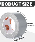 Heavy Duty Duct Tape 1 Point 88 Inch Wide By 90 Feet Waterproof No Residue Hand Tear Bond That Sticks Like Crazy product size