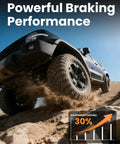 Off-road vehicle showcasing use of Beefy Front Brake Rotors Kit For Toyota Tacoma 2005 To 2023 6 Lug Not For 5 Lug Includes 319mm 12.56in Rotors
