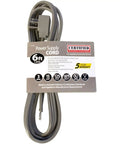 15 Amp Appliance Power Cord Heavy Duty 6 Feet Three Wire Grounded With Right Angle Plug Head UL Listed ETL Listed