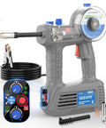Front view of 100Amp Handheld MIG Welder Gasless Flux MIG Welding Machine Portable 100V for on-the-go repairs, lightweight design.