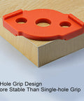 Top Shelf Eight Piece Router Template Kit For Smooth Radius Rounding And Flawless Corner Profiles Heavy Duty Abs Pc woodworking jig with three hole grip.