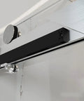 Heavy Duty Soft Close Shower Door Hardware No Fuss Slick Glide Roller Kit For Flat Track Bathroom Sliders with quiet dampener.