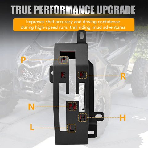 Heavy Duty Quick Shifter Gate For UTV Gear Shifter Upgrade For Can Am Maverick X3 And X3 Max Turbo R 2017 To 2025 One Eighth Inch Steel Shift Plate