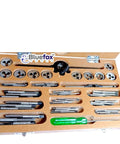 Tap And Die Set Kit 0BA To 10BA With Case For Vintage USA And British Bikes 47 Piece Pro Grade Threading Tool