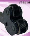 Close-up of Diamond Pattern Knurling Tool With Pivot Head, 1/2 Inch Square Shank for Lathe, durable tool steel construction.