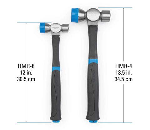 Two Go-To Shop Hammers With Fiberglass Handle And Soft-Touch Grip, Non-Marring 8 Oz Forged Steel Head, Precision Face, Blue Finish
