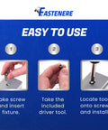 Easy installation steps for No Sweat Installation Heavy Duty Torx Security Sheet Metal Screws Number 10 X 1 Inch Button Head.
