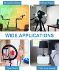 Rig Ready 12 Inch Aluminum Tripod Extension Rod With 1/4 20 Female To Male Thread Lightweight Camera Stabilizer Support Pole Accessory Mount For Dslr And Action Cam In Black in use with diverse applications.