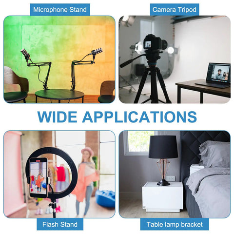 Rig Ready 12 Inch Aluminum Tripod Extension Rod With 1/4 20 Female To Male Thread Lightweight Camera Stabilizer Support Pole Accessory Mount For Dslr And Action Cam In Black in use with diverse applications.