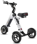 Three Wheel Foldable Electric Trike With Seat For Adults, Lightweight City Cruisin Scooter, Removable 36V 7.8Ah Battery, Reverse Function And Key Switch, Airport Friendly Travel Companion, three-wheel foldable mobility scooter with seat