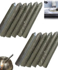 Low Temperature Universal Metal Welding Rods Kit For Aluminum Stainless Steel And Iron Repairs DIY Ready Easy Melt With Lighter No Torch Needed 12 Piece Set For Home Garage showing rods and flame demonstration