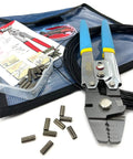 Spearfishing Line Rigging Kit With Crimping Tool Monofilament Line 100 Ft Black 250 Lb Double Copper Sleeves Boat Ready