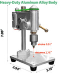 Kickass Mini Drill Press And Compact Benchtop Drilling Station For High Precision Woodworking and Epoxy Casting featuring heavy-duty aluminum design.