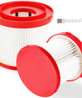 Two Pack HEPA Vacuum Filter For Wet Dry Vacuums, Fits M18 M12 M28 Cordless Models, 49-90-1900 Series with cleaning tool