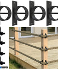 4 Pack 2 Inch Rope End Snap With Cross Screw For Hemp Rope Fencing And Deck Railing Kit Stainless Steel Secure Rope Cap