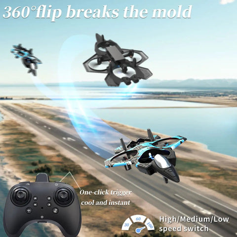 Easy To Fly For Kids And Adults Remote Control Plane With Gyro Stabilization Altitude Hold 3D Stunts Fighter Jet in 360-degree flip