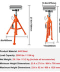 Heavy Duty Roller Stand With 2500 Lb Capacity And 28 To 52 Inch Adjustable Height Foldable Tool Stand For Pipes Wood And Metalworking Projects Built To Last For Long Materials And Sheet Metal Work, shown with dimensions and #45 steel material.