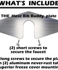 2 Pack Outdoor Hose Bib Fix Kit With Slide In Mounting Plate Easy Quick Install No Plumbing Needed Secure Spigot Stop Leaks Rust Proof Durable Outdoor Faucet Repair Kit For Leaky Faucets components