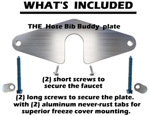 2 Pack Outdoor Hose Bib Fix Kit With Slide In Mounting Plate Easy Quick Install No Plumbing Needed Secure Spigot Stop Leaks Rust Proof Durable Outdoor Faucet Repair Kit For Leaky Faucets components