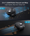 Robotic Vacuum And Mop With 11500 Pa Suction, All-In-One 3-In-1 Clean, Vacuum Sweep And Mop, Smart LiDAR Navigation