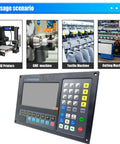 Dual Axis CNC Motion Controller System With 7 Inch HD LCD Display For Plasma Cutting Machines Pro Grade Precision Control Unit With Stable Linkage Technology Multilingual Menus Easy Keyboard Layout Boss Level Performance, black panel