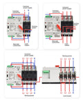 Automatic Transfer Switch ATS For Solar And Grid To Generator Power Backup Three Pole 100 Amp 110 Volt Auto Manual Operation Over And Under Voltage Protection 50 60 Hz Dual Power Source Controller with wiring diagram.