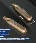 Pair of 4.3-inch steel 24G CO2 Cartridge Cylinder For Life Vests And PFD Rearming Kit Auto Or Manual Inflating Life Jacket Accessory