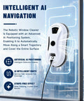 Automatic Window Cleaning Robot With AI Navigation And Edge Detection, Powerful Suction For High Rise Glass And Large Bay Windows