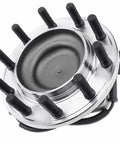 Two Piece Front Wheel Bearing And Hub Assembly Set For Front Left And Front Right Sides With Ten Wheel Studs And Four Bolt Holes Direct Bolt On Replacement Premium Quality